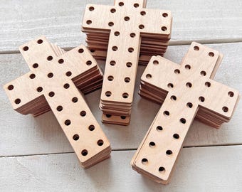 Craft Blanks - Crosses - Bulk Wood Pieces Only - DIY Craft Supplies