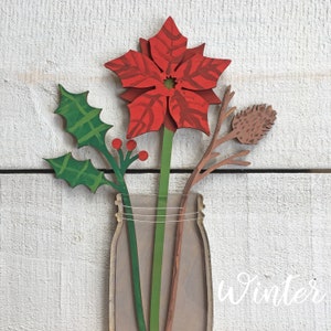 Seasonal Mason Jar Flower Vases Painting Craft Project image 9