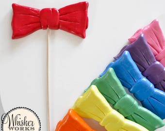 Bowtie on a Stick - Plastic Photo Booth Prop - MANY COLOR OPTIONS