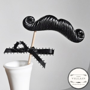Bigote en un palo - Plastic Photo Prop - El Villano