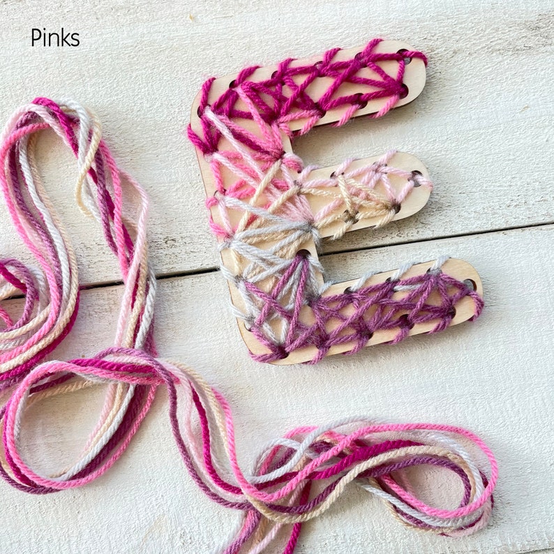 Yarn Letter R Small Letter Craft Kit - Name Sewing Project for Kids - Yarn & Tools ...