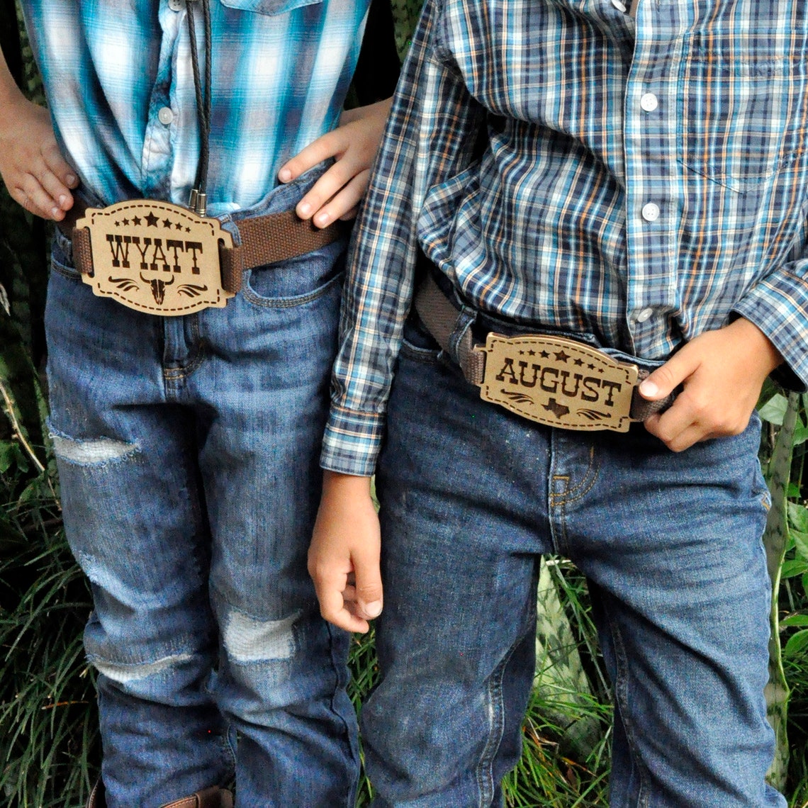 Custom personalized country western belt buckles for kids and Etsy