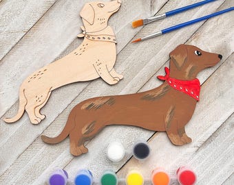 Dachshund Paint Kit - Dog Lovers Collection - Golden Retriever & Boston Terrier