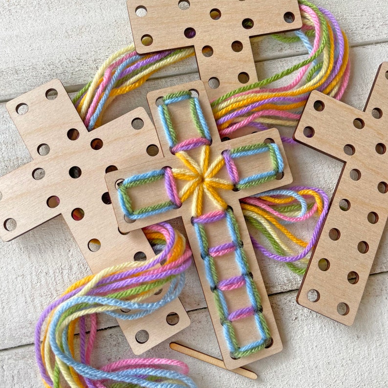 Easter Crosses Wood Project for Kids.