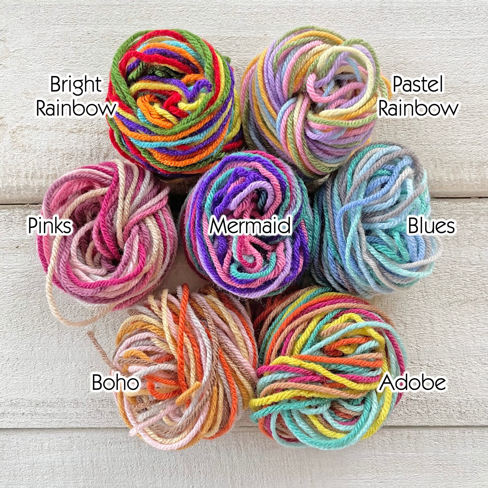 Personalized Rainbow Craft Kit Lasercut Wood Yarn & Tools Etsy