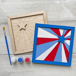 Patriotic Paint Project for Kids - Starburst Craft Kit