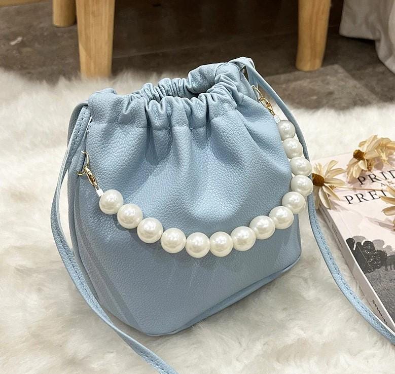 Borsa A Catena Con Perle Artificiali Fatta A Mano: Pochette Lusso Per Sera, Matrimoni E Feste