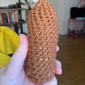 Squeaky Sausage | Crochet Dog Toy