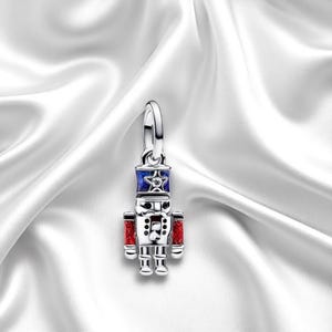 Dangle Nussknacker Charm, Weihnachten Nussknacker Armband Charme, Urlaub Mode, passt auf Pandora Armband, Nussknacker Geschenk, Weihnachten Charm