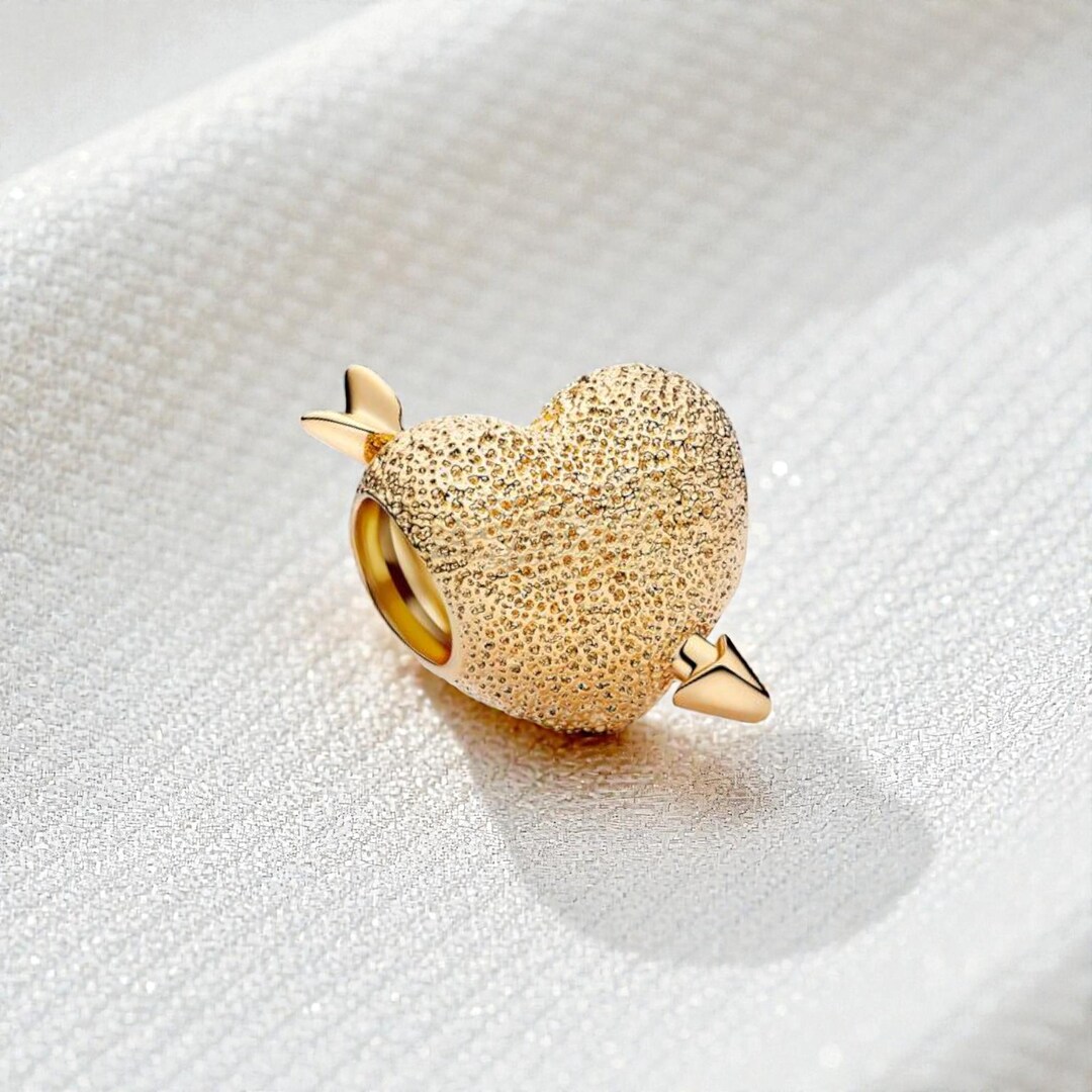 Cupid Accessory Cupid Heart Charm, 14k Gold-plated Jewellery for Women, Elegant ...
