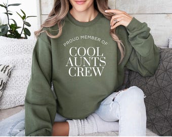 Geschenk Tante Beste Tante Aunts Crew Auntie Sweater Tanten Sweater Coole Tante Pullover Lieblingstante Geschenk Schwester