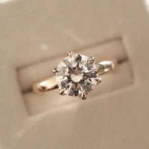 2.0 CT Round Cut Diamond, Lab Grown Diamond Wedding Ring, Solid 14K White Gold Engagement Ring For Women, IGI Certified Diamonds,