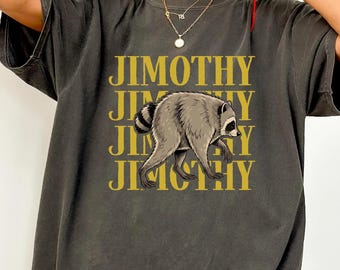 Jimothy Raccoon Shirt, Viral Raccoon Graphic Tee, Retro Seattle Feral Legend Shirt, Funny Moon Raccoon Tshirt, Cottagecore Animal Tee