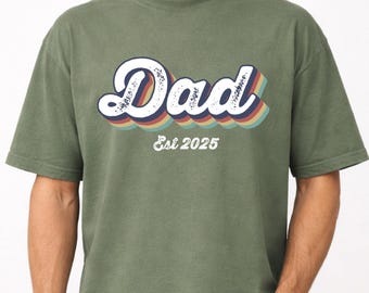 Custom  Retro Dad est. Shirt, Father's Day gift