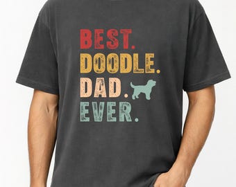 Best Doodle Dad Ever Shirt, Retro Dog Dad Tee