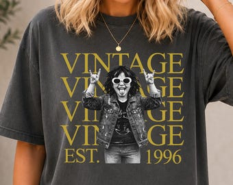 Custom Vintage Photo And Year Shirt, Personalised Picture Birthday Shirt, 30th Birthday Gift, 40th Birthday Gift, Retro 30th Birthday Shirt