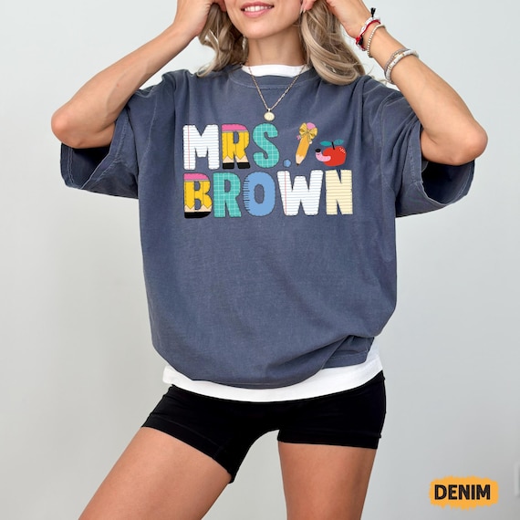Personalized Teacher T-Shirt – Custom Name, Teacher Appreciation Gift