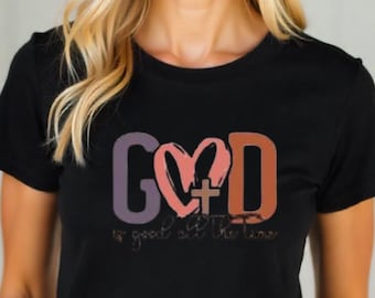 Gott ist gut T-Shirt: Christlicher Glaube Grafik T-Shirt