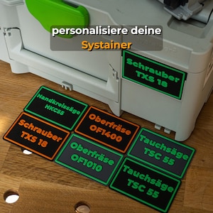 Festool Systainer Labeling - Aanpasbaar kliklabel