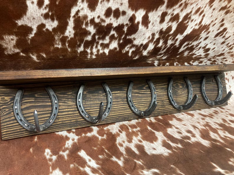 Western Coat Rack With Shelf