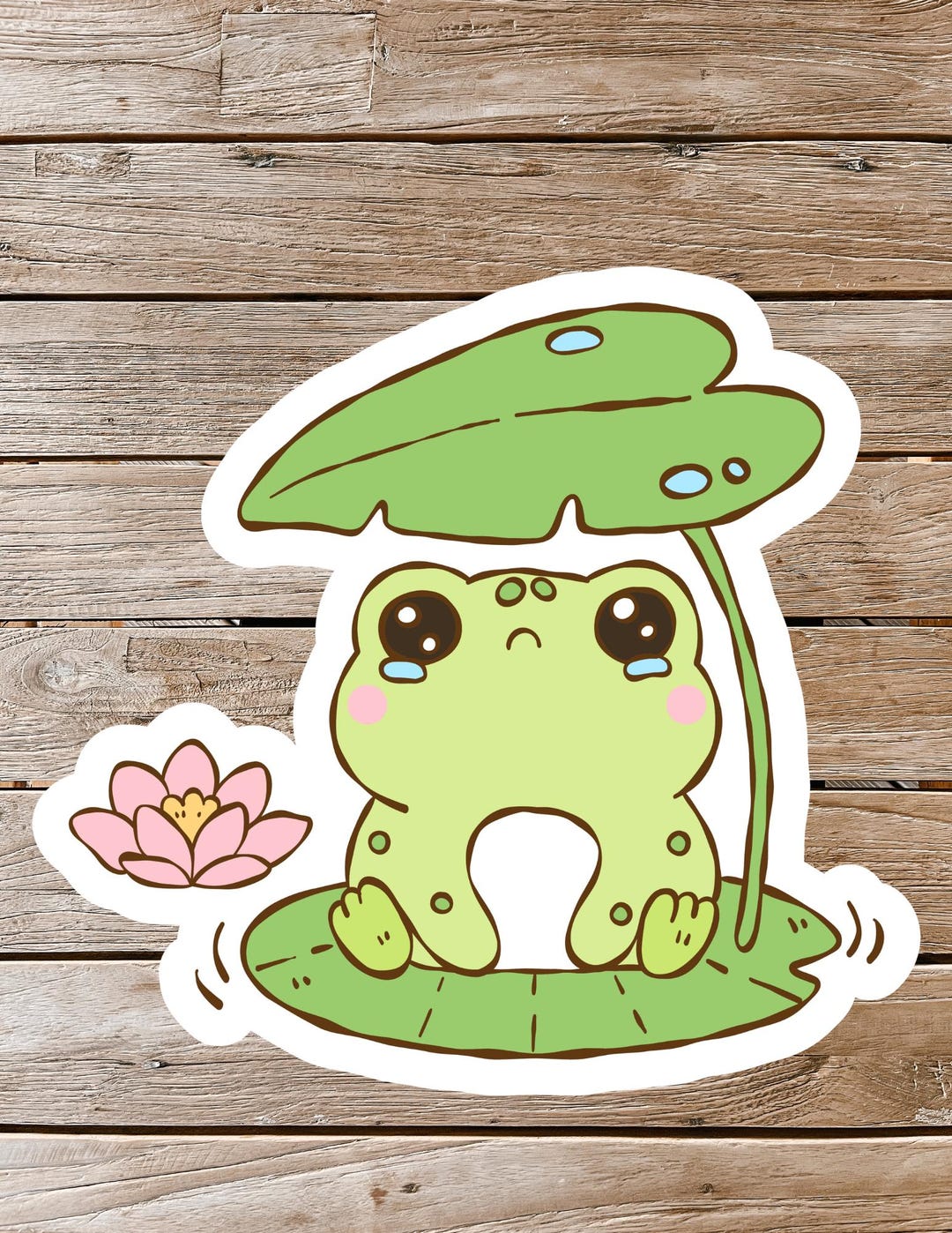 Frog Waterproof Vinyl Sticker - Etsy