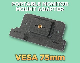 Portable Monitor 75mm VESA to 1/4" Adapter (2-Screw Version)