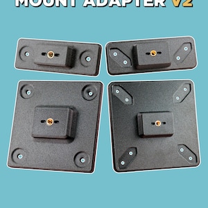 ポータブルモニター用VESA 1/4インチアダプター（100mm/75mm対応）| V1-2025