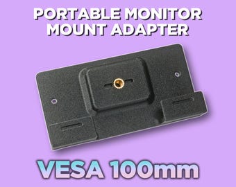 Portable Monitor 100mm VESA to 1/4" Adapter (2-screw version)