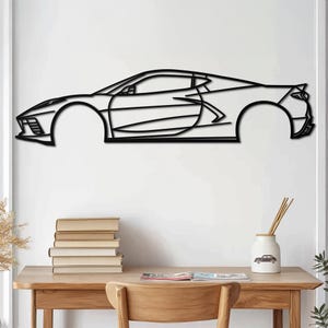 Metal Car Wall Art, Car Enthusiast Gift, Racing Car Sign, Automotive Decor, Garage Art, Car Lover Wall Decor, Sports Car Art, Gift for Him,