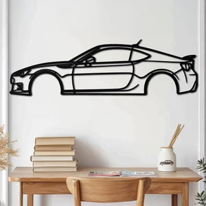 Metal Car Wall Art, Car Enthusiast Gift, Racing Car Sign, Automotive Decor, Garage Art, Car Lover Wall Decor, Sports Car Art, Gift for Him