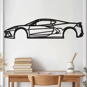 Metal Car Wall Art, Car Enthusiast Gift, Racing Car Sign, Automotive Decor, Garage Art, Car Lover Wall Decor, Sports Car Art, Gift for Him