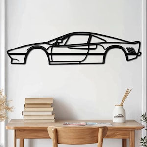 Metal Car Wall Art, Car Enthusiast Gift, Racing Car Sign, Automotive Decor, Garage Art, Car Lover Wall Decor, Sports Car Art, Gift for Him,