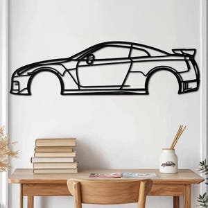 Metal Car Wall Art, Car Enthusiast Gift, Racing Car Sign, Automotive Decor, Garage Art, Car Lover Wall Decor, Sports Car Art, Gift for Him