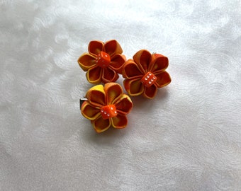 Embers Dust Dice Kanzashi Flowers Mountain Musings