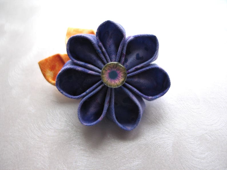 Serpent of the Sunset Fields Kanzashi Hair Flower