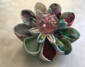 Butterfly Bauble Dice Flower Hair Clip