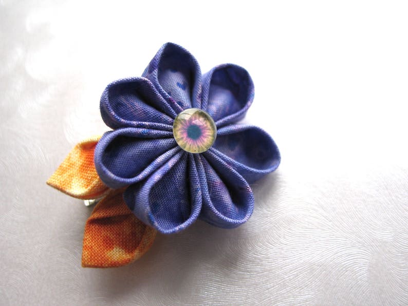 Serpent of the Sunset Fields Kanzashi Hair Flower