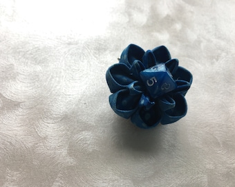 Splash Sprite Kanzashi Dice Flower Clip