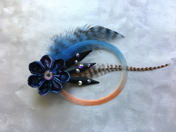 Serpent of the Sunset Fields Kanzashi Hair Flower