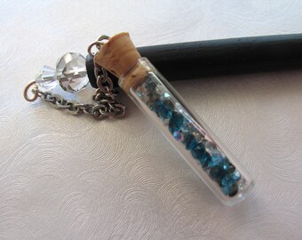 Drops of the Storm Crystal Jar Hair Stick