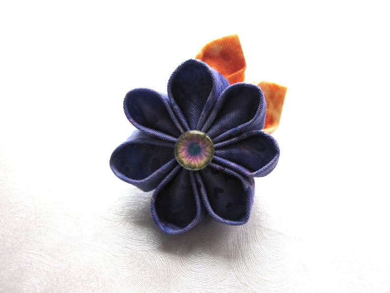 Serpent of the Sunset Fields Kanzashi Hair Flower