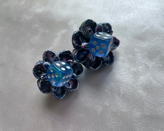 Sorceress Sweeties Dice Flower Clips Mountain Musings