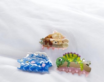Funny Shark Hair Clip | Acrylic Cartoon Claw Clip