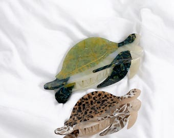 Sea Turtle Hair Claw Clip, Cute Turtle Hair Clip for Women, Large Claw Clip for Thick Hair, Aesthetic Animal Hair Clip  Ocean Gift for Her.