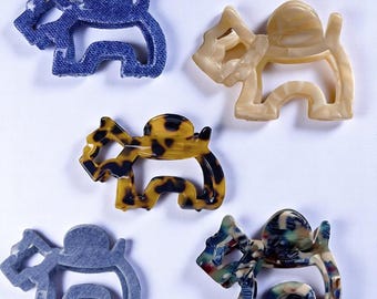 Dog Hair Claw Clip | Acetate Mini Hair Accessory