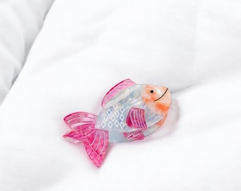 Colorful Fish Hair Claw, Acetate Crab Hair Accessory