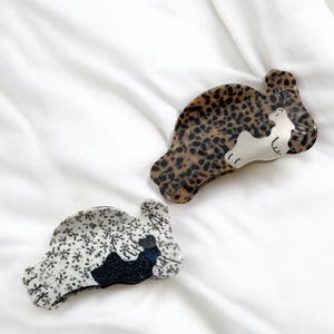Creative Acetate Tortoise Shark Hairpin | Funny Oversize Marine Animal Clip for Thick Hair |  Unique Gift for Ocean Lovers.