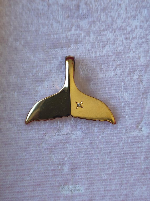 Pendentif vintage queue de poisson en argent 925 … - image 2