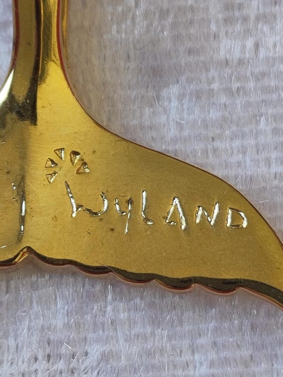 Pendentif vintage queue de poisson en argent 925 … - image 6