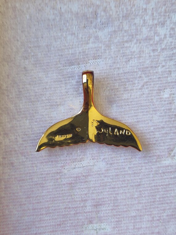 Pendentif vintage queue de poisson en argent 925 … - image 4